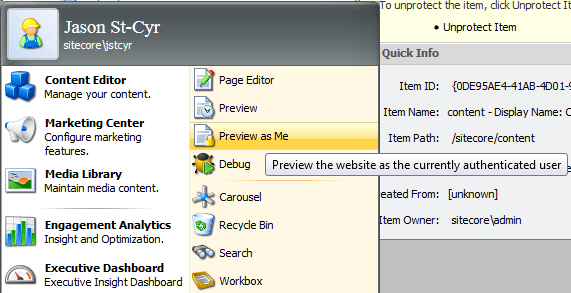 Preview as Me: Desktop Applications